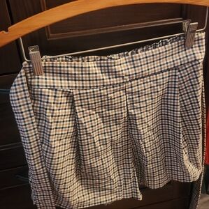 Plaid yellow shorts